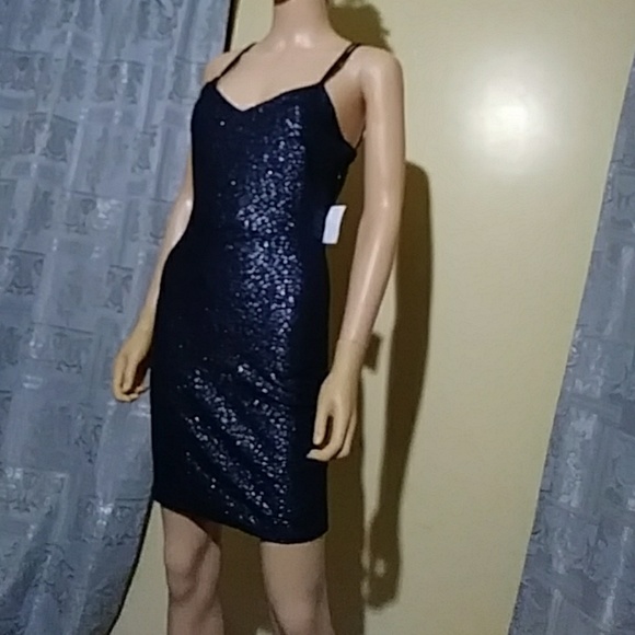 Beautiful navy blue sparkling dress - Picture 2 of 4